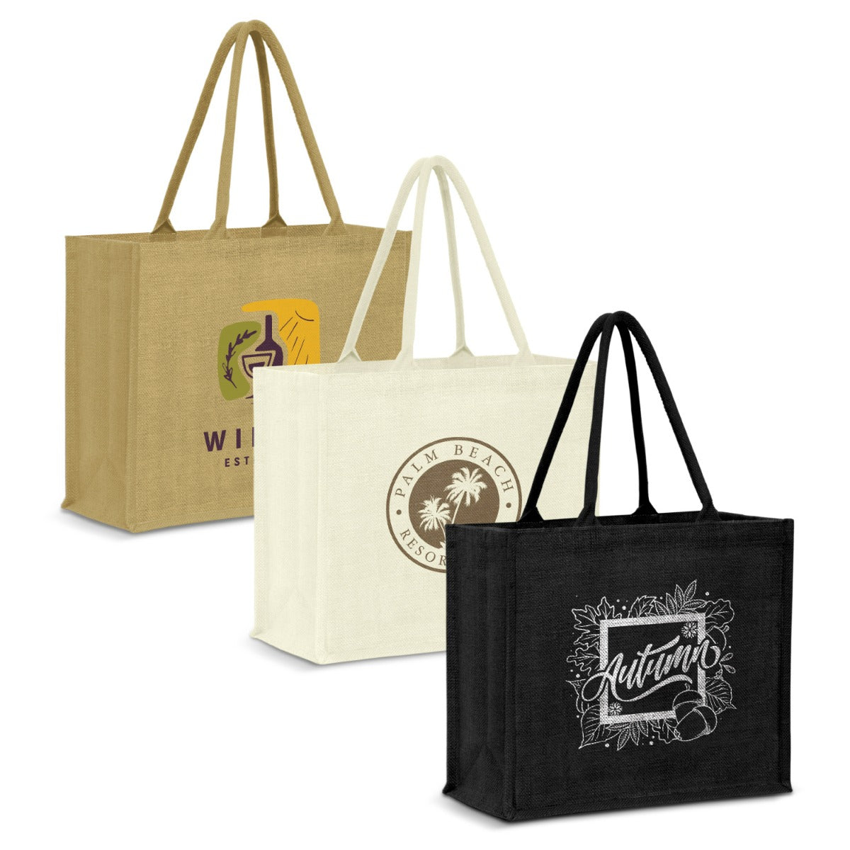 Extra Large Laminated Jute Tote Bags