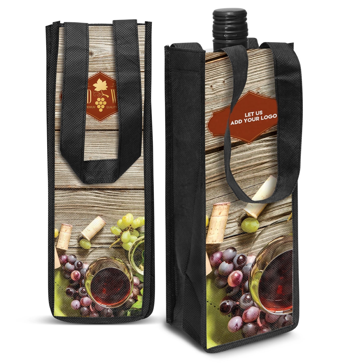 Full Colour Printed Wine Gift Bags