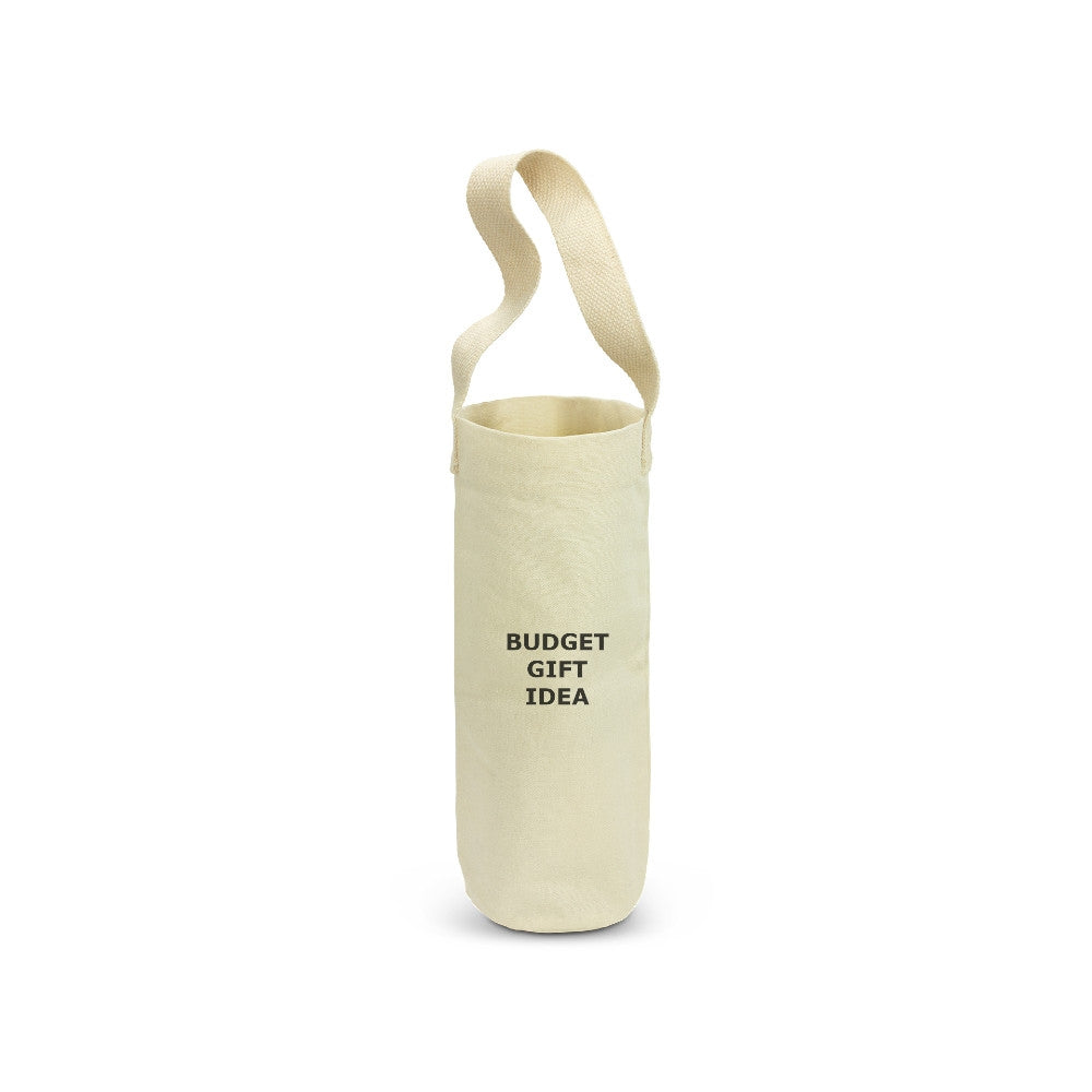 Logo Printed Cotton Wine Bottle Bags