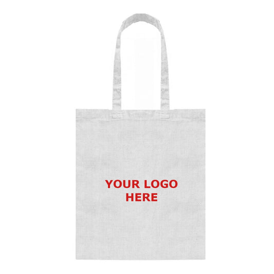 Long Handle Logo Printed Bamboo Totes