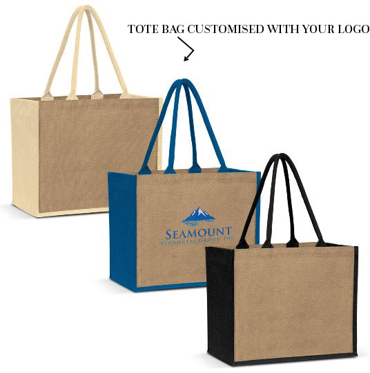 Printed Jute Shopping Bags